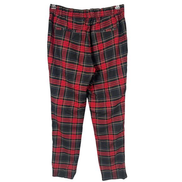 Zara TRF Collection Plaid Pants *Dimensions in Picture* Elastic Waist - Picture 2 of 7